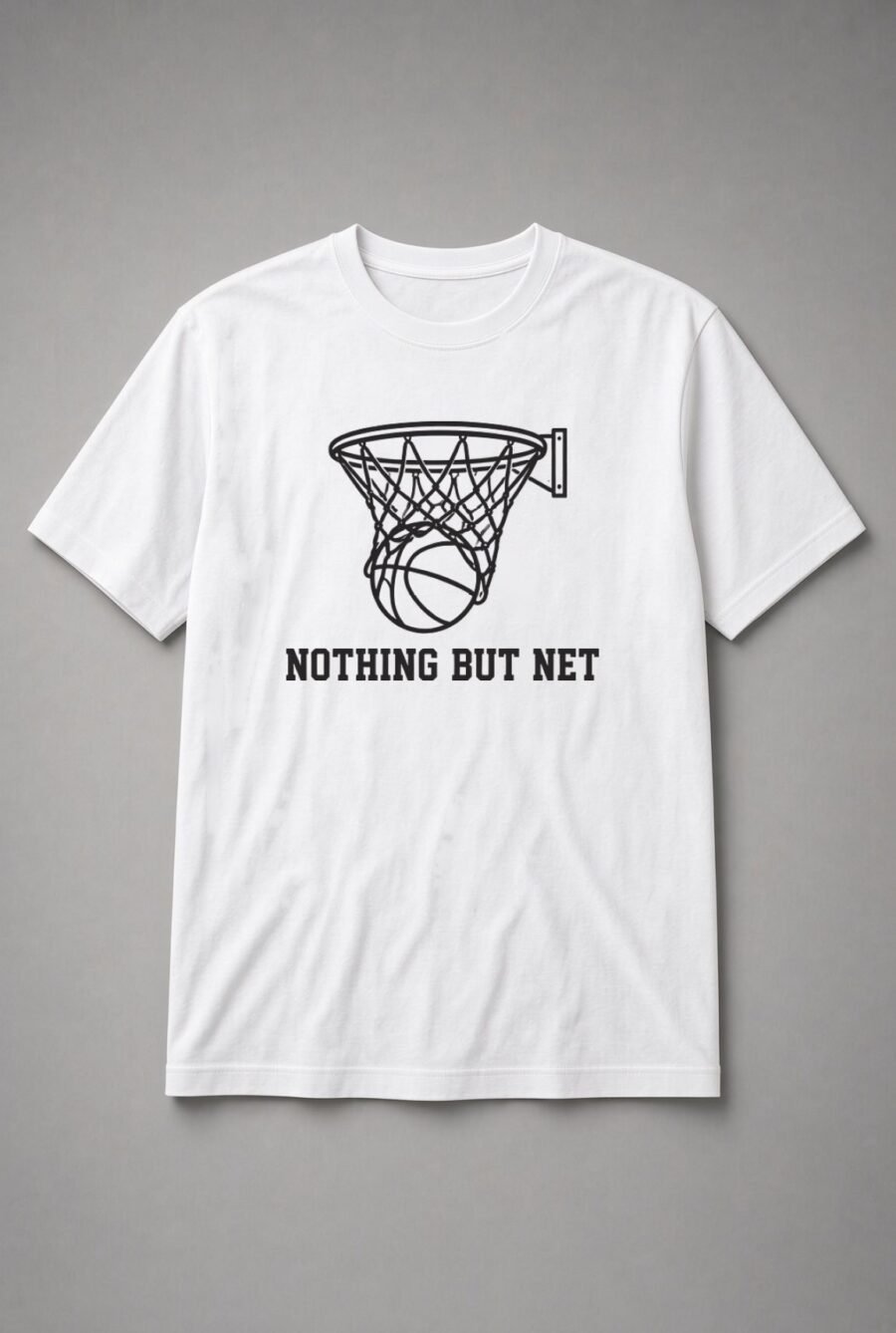 Nothing But Net Basketball Hoop Unisex T-Shirt - White